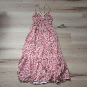 New Vineyard Vines Textured Maxi Dress, Paisley Marshmellow, Size Small